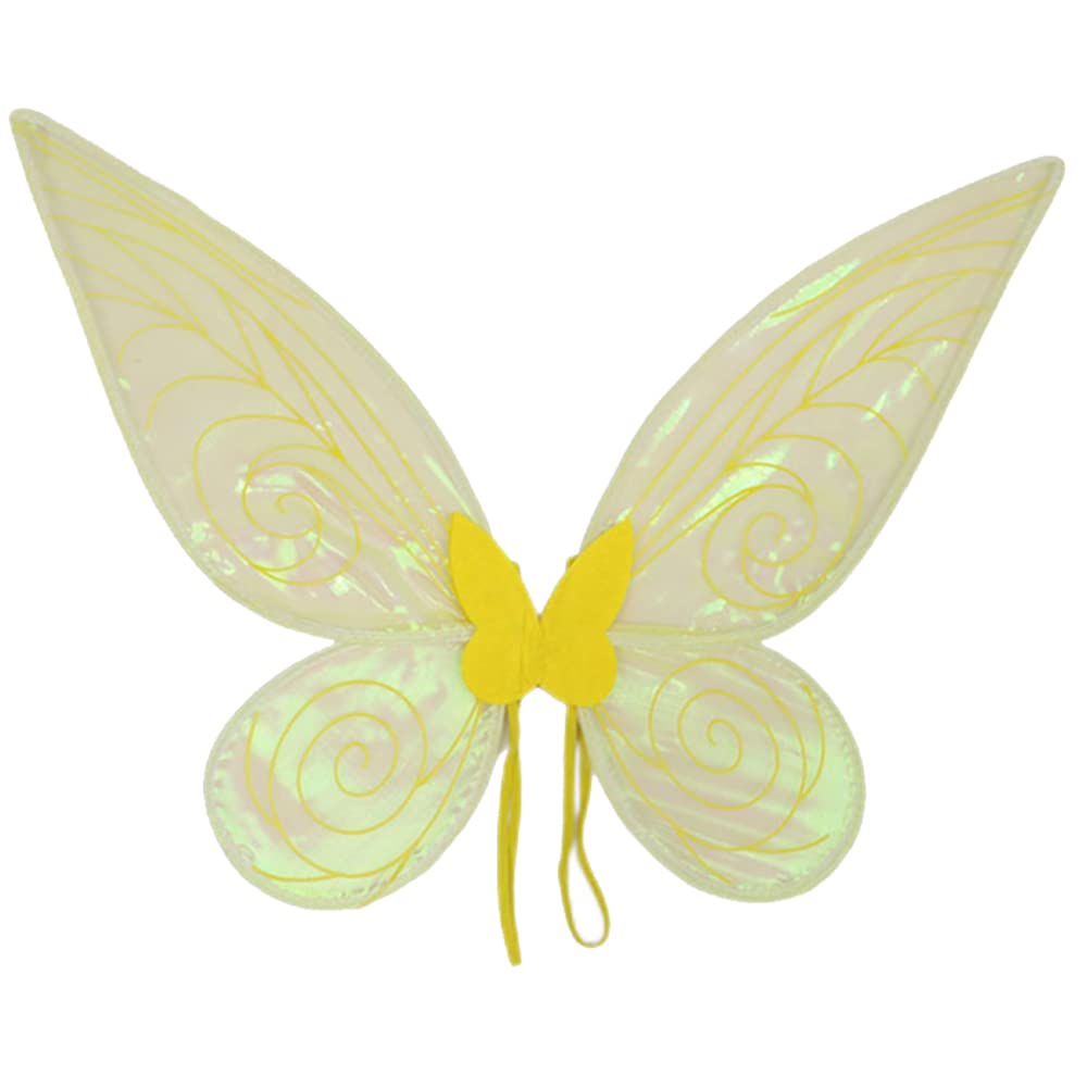 Fairy Wing,Butterfly Fairy Halloween Costume Angel Wings,Halloween Costume Sparkle Angel Wings Dress Up Party Favor Yellow