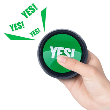 Mymealivos Funny Buzzer Button Toy - Gag Gifts, Game Addition, Stocking Stuffer (Yes No)