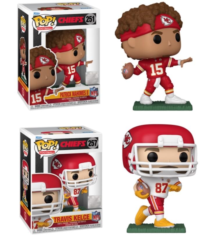Funko Patrick Mahomes/Travis Kelce (Kansas City Chiefs) Nfl Pop! Combo (2)