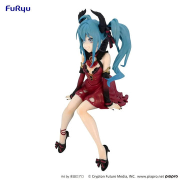 Furyu Good Smile Company Hatsune Miku - Villain Couleur Rouge - Statuette Noodle Stopper 16cm