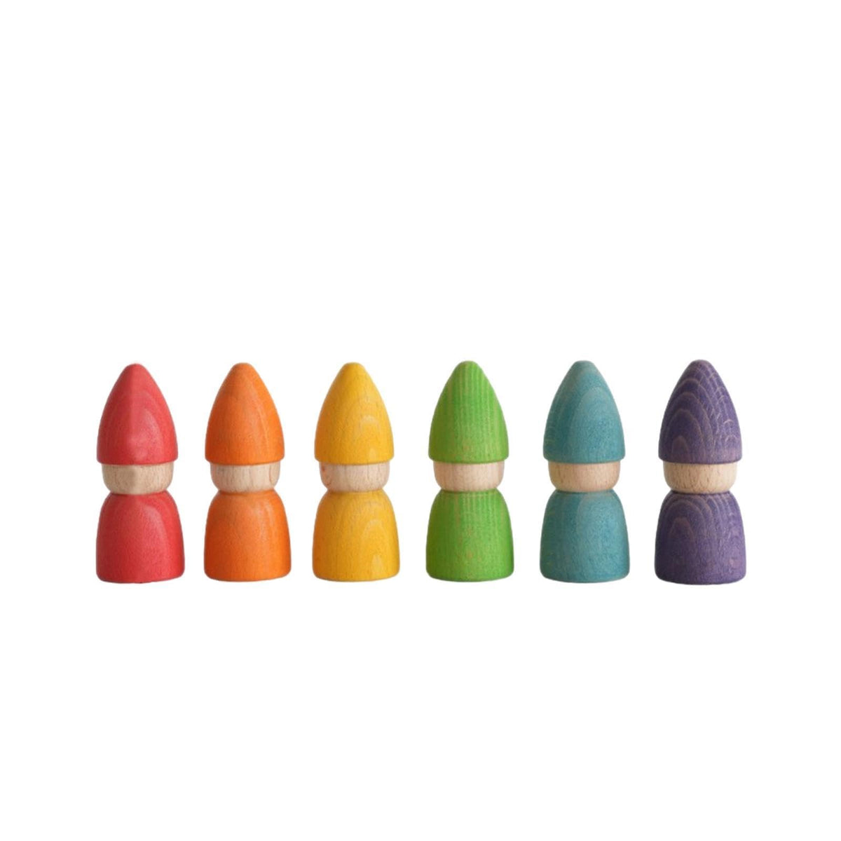 Secret Desire Rainbow Wood Peg Dolls Early Learning Wooden Toys For Toddlers Kids Children|Developmental Baby Toys