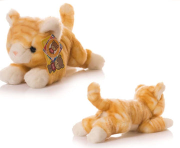 12 Inch Cute Cat Plush Toys Kitten Stuffed Plush Toys Animal Kitten Doll (Orange)