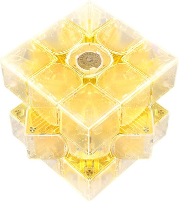 Gan15 Maglev Zenith Magnetic Speed Cube 3X3, Gan Cube 2024 Winter Limited Edition With 2 Sets Sttickers, 58.6G Ultra-Lightweight