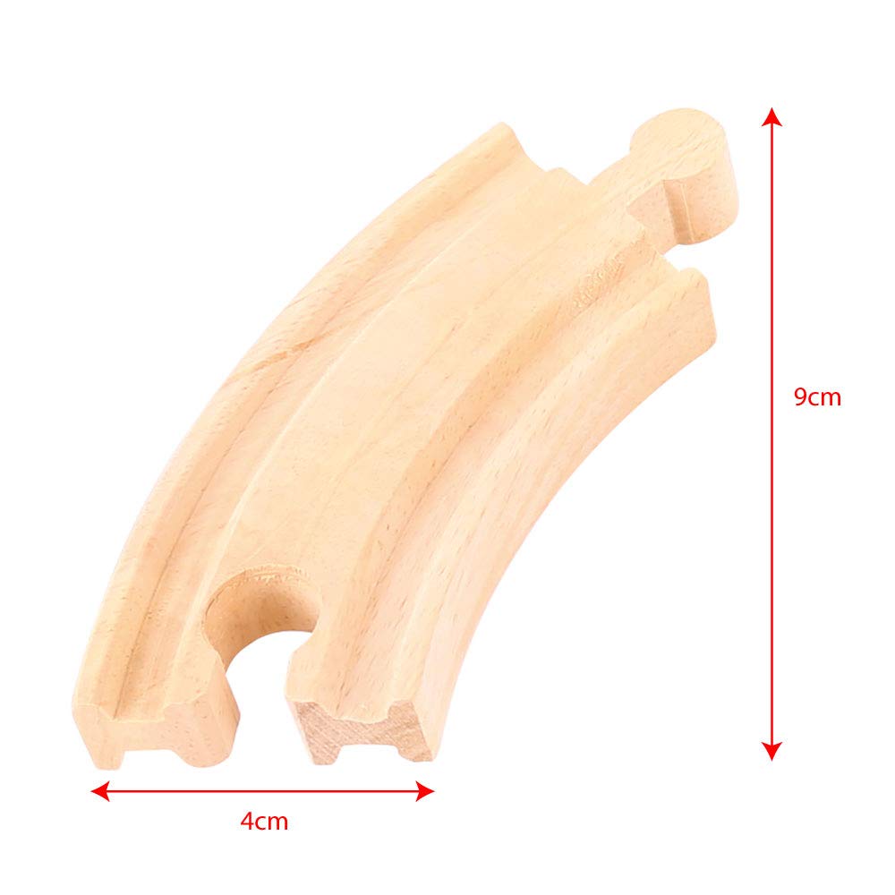 Bigjigs Rail Short Curves (Pack Of 4) - Other Major Wooden Rail Brands Are Compatible