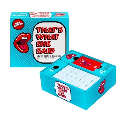 That'S What She Said - Second Edition Match All New Wacky Setup Cards With New Funny Phrase Cards To See Who Has The Dirtiest Sense Of Humor, Ages 17+, 4+ Players
