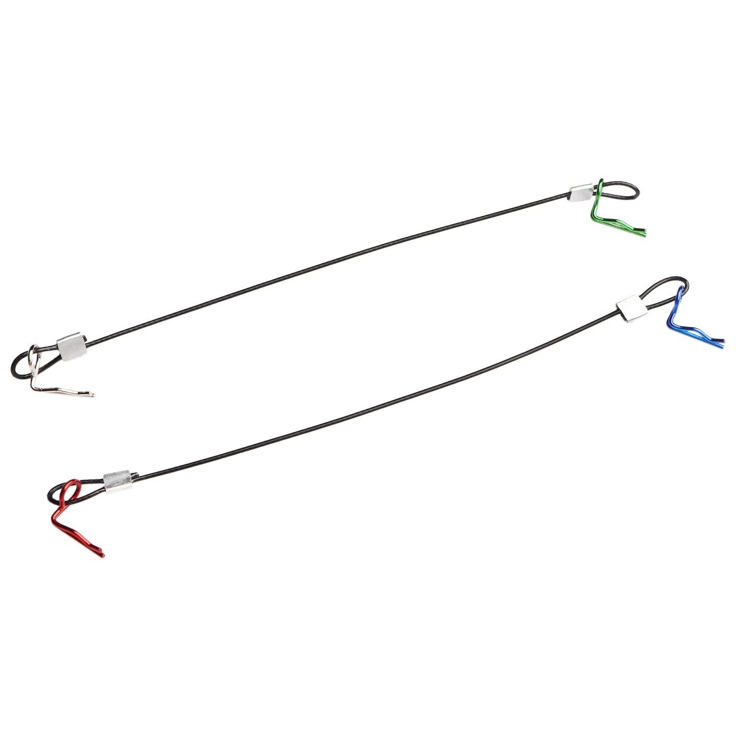 GDOOL 50 Pieces 1mm 90-Degree Angle RC Cars Universal Body Clips Bent Springy Pins & RC Car Clip Pin Steel Wires for All 1/16 1/