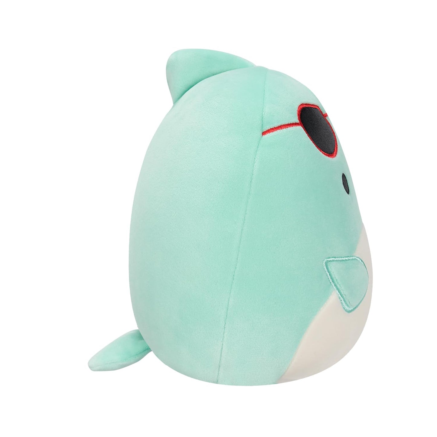 Squishmallows 7.5" Perry Teal Dolphin Plush Toy - Polyester, Sunglasses & Surfboard, Model SQCR05372