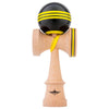 Kendama Usa - Kaizen Triple Stripe Kendama - Jet Shape, Black & Yellow, Includes Kendama, Extra-Long String, Kusa Spinner Bearin