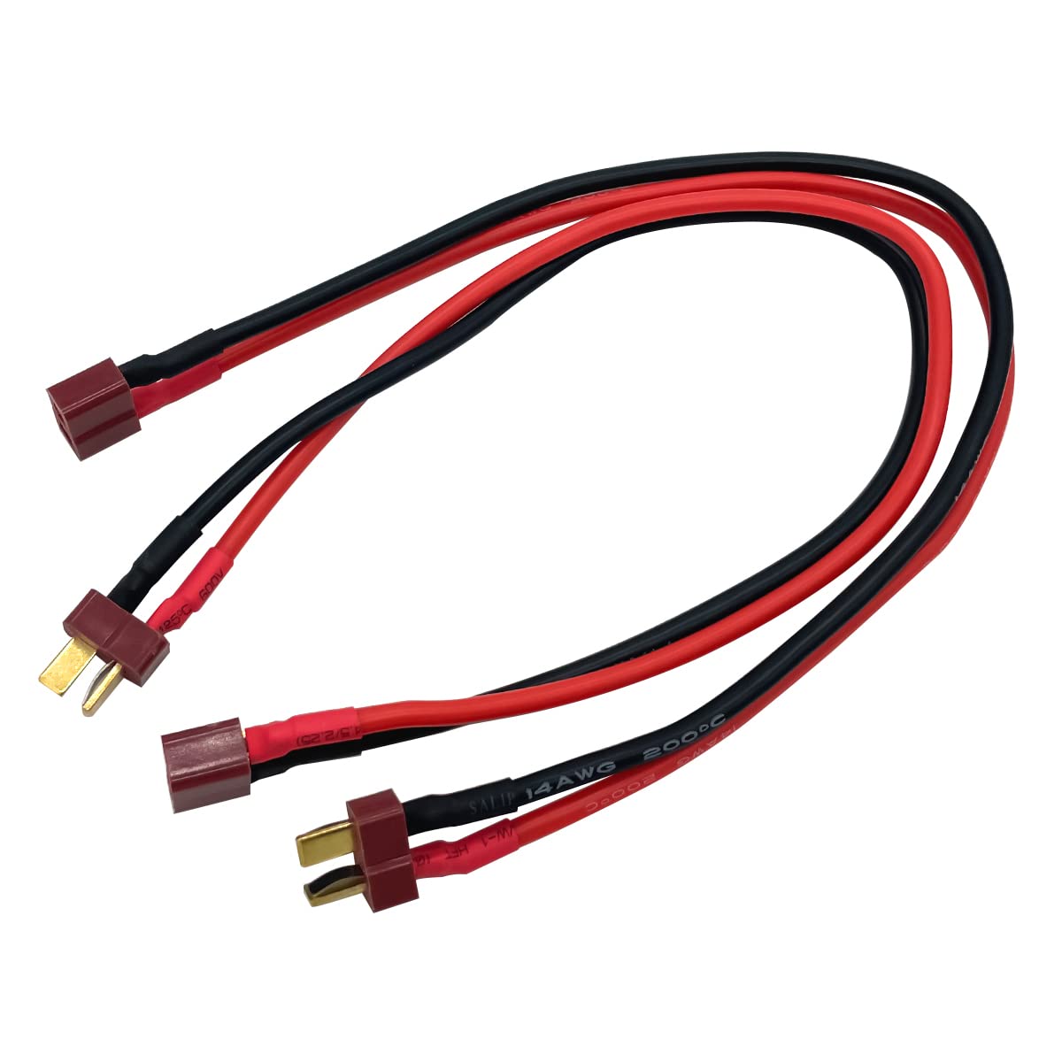 3PCS T Plug Extension Cable T Plug Male Connector to T Plug Female Connector Wire Adapter for RC Battery DIY Spare Part Remote C