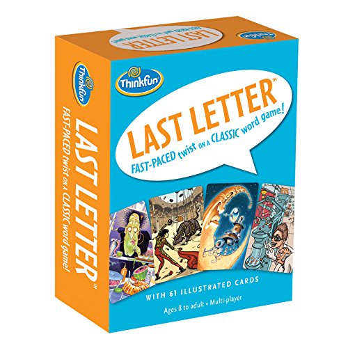 ThinkFun Last Letter Card Game - Quick Thinking Word Game | Engaging Artwork | Portable & Travel Friendly | Loved by Kids and mature-themeds