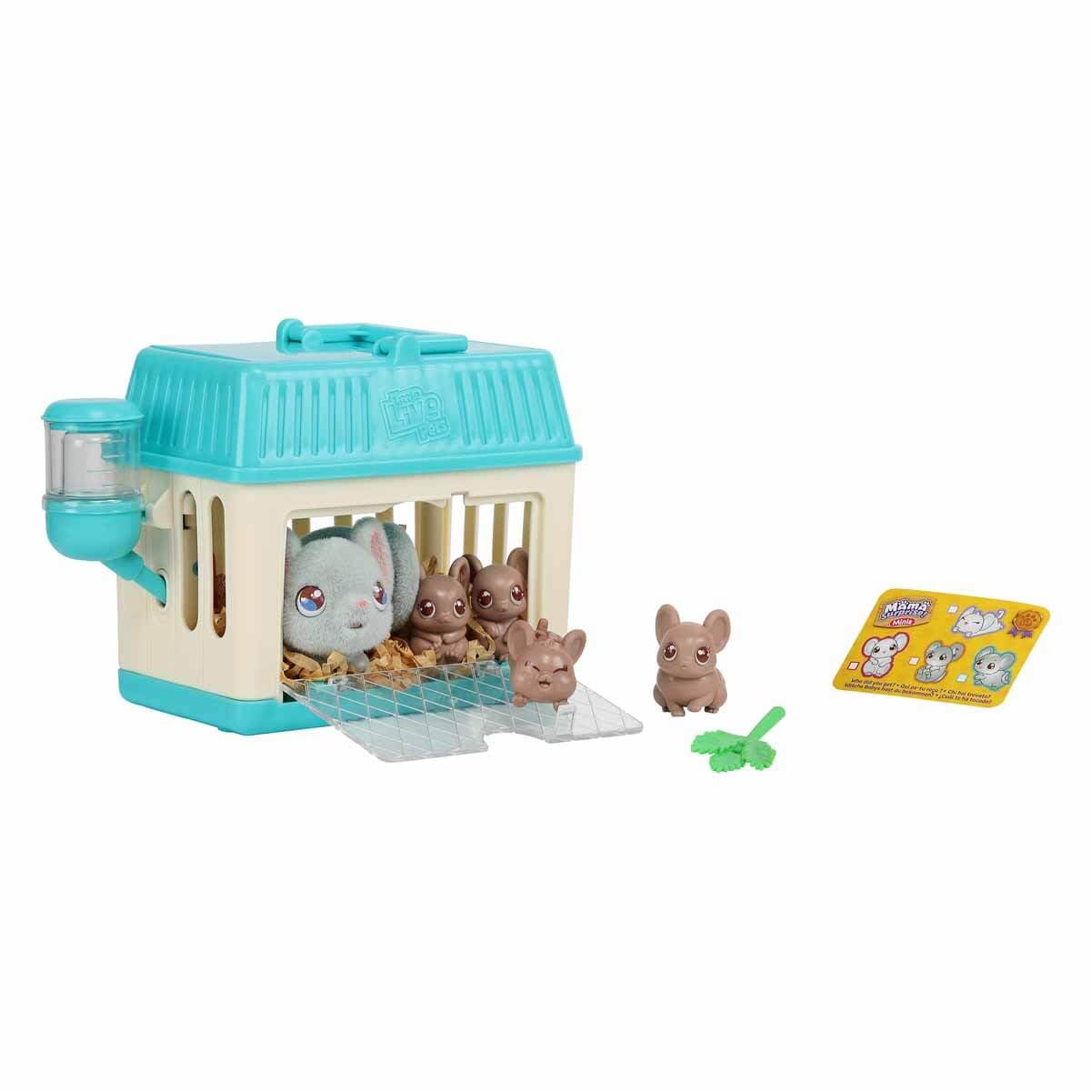 Little Live Pets - Mama Surprise Minis Mouse, Plush Mouse with Sounds and Movements, Who Has Babies, Interactive Pet, Toy for Bo