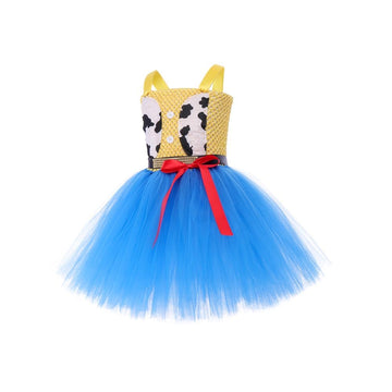 Wyyxxt Girls Cowgirl Princess Costume Birthday Party Dress Halloween Cosplay Outfits(2-3 Years,Yellow)