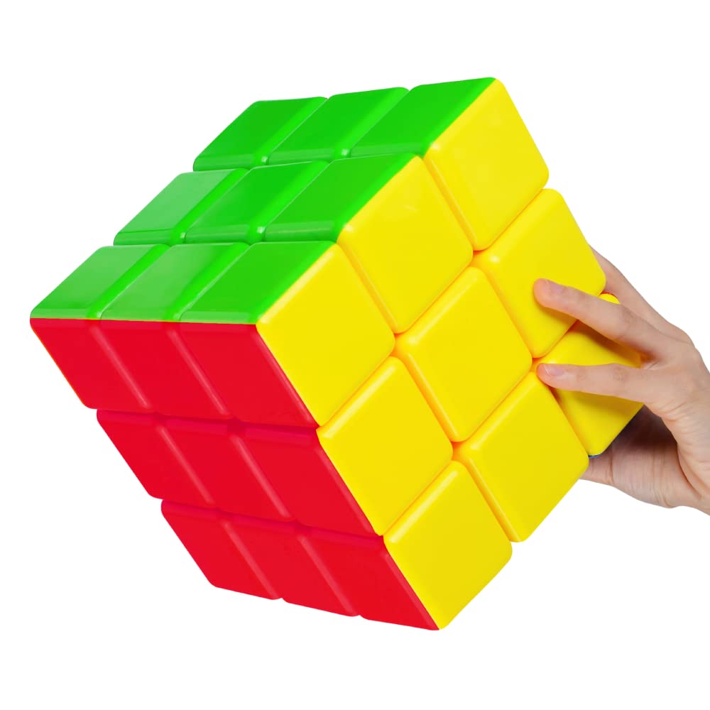 Super Big 3X3 Speed Cube, Stickerless Large Cube 3X3 Puzzle Toys (18Cm)
