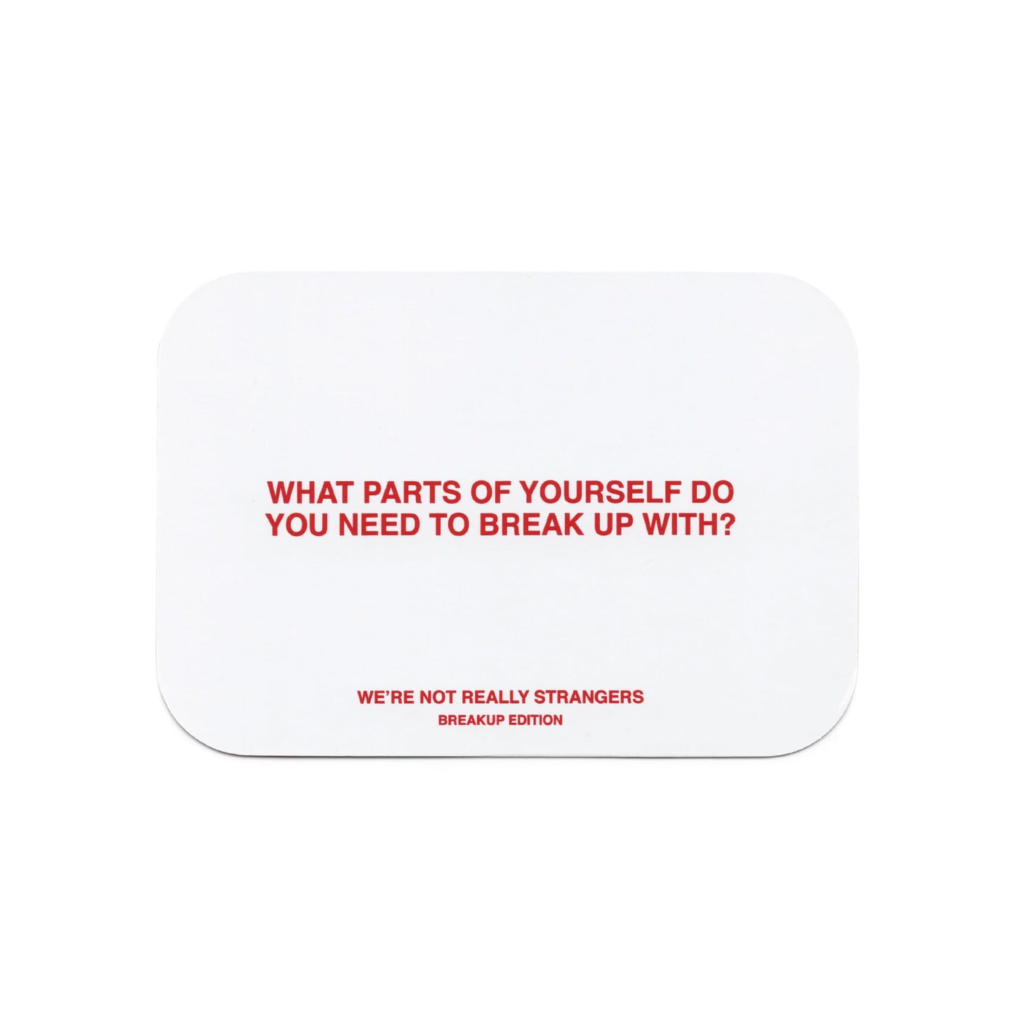 We'Re Not Really Strangers Breakup Kit – 51 Cards & A Journal For Healing And Moving On - For Singles, Adults, & Teens - For Memorable Game Nights, Ages 18+,1-2 Players