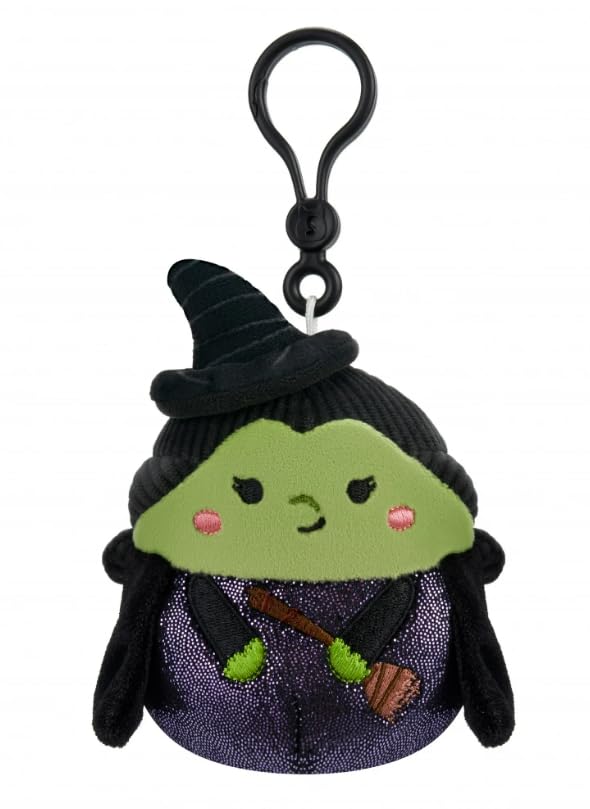 Squishmallows Clip-On Plush Wicked Elphaba 3.5 Inch Multicolor Toy - Model 191726796275