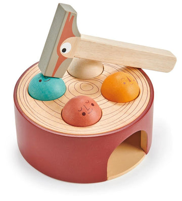 Tender Leaf Toys - Woodpecker Game - Hammering Toy Set For Baby, Educational Toddler Toys Which Develops Fine Motor Skills, Super Fun Hammer Game For Kids - 18M+