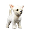 Tiny Heart Simulation Chihuahua Puppy Soft Stuffed Plush Toy 10' Long, Cute Realistic Chihuahua Plush Stuffed Animals Gifts For Kids