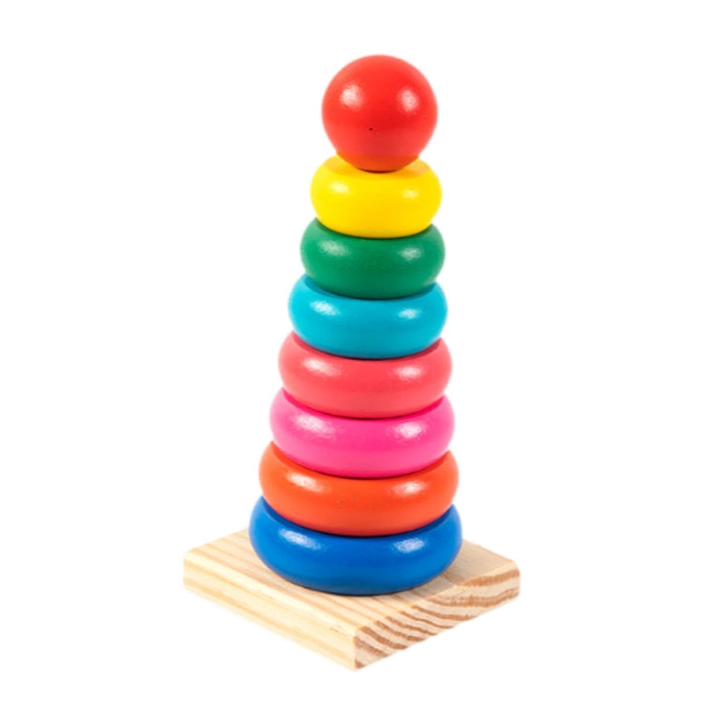 Styleheaven Stacking Toy Sensory Toy Stacking Toy For Kids For Children Boys Girls Gifts 8.5X8.5X20Cm Rainbow Tower
