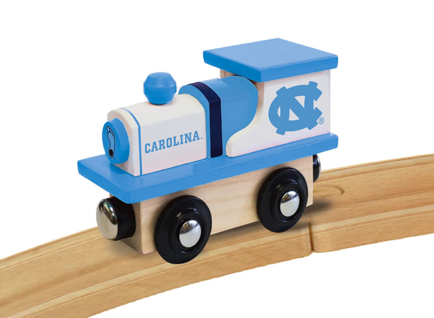 Masterpieces Ncaa North Carolina Tar Heels Real Wood Toy Train Engine