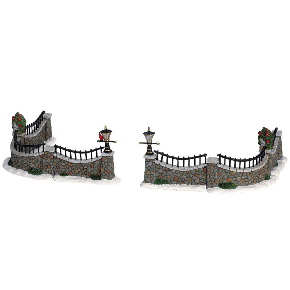 Lemax Village Collection Stone Wall Set of 6 #63576