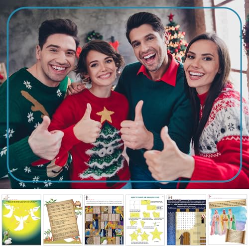Gaillty Christmas Bible Escape Room Game for Families Bethlehem Advent Adventure Family Games Night Birthday Party Solve Unique