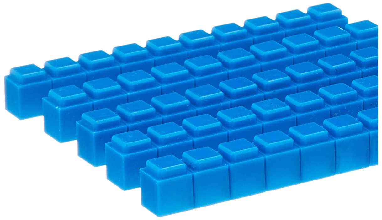 Learning Resources Ler6356 Interlocking Base Ten Starter Set, Multi-Color