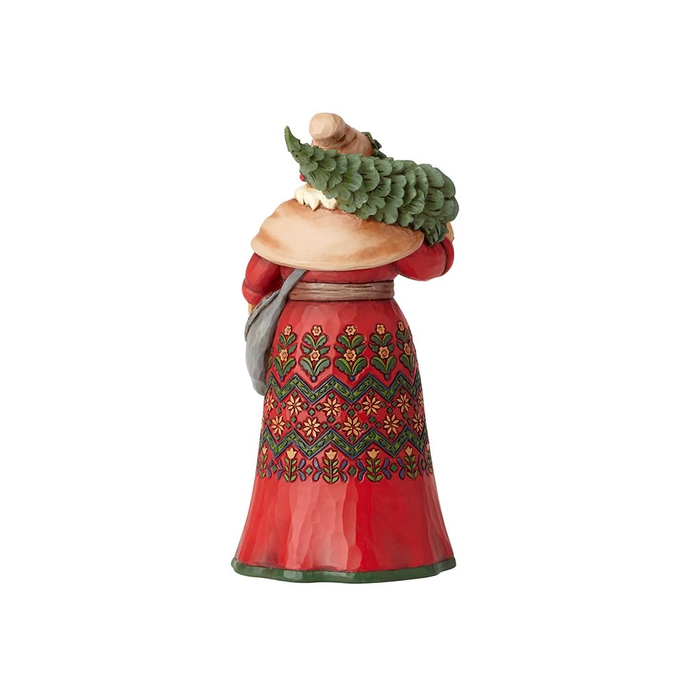 Enesco Jim Shore Heartwood Creek Santa'S Around The World Sweden Stone Resin, 7' Figurine