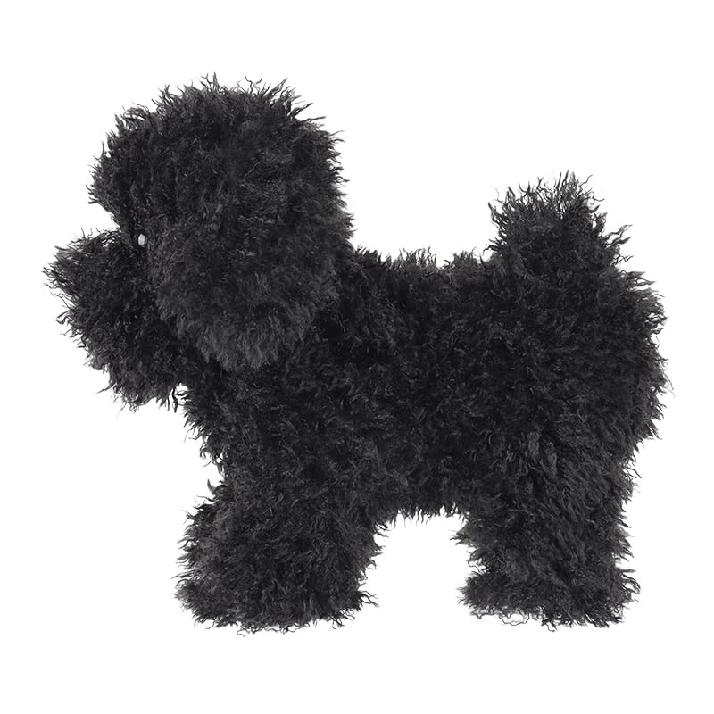 Apricot Lamb Toys Plush Black Poodle Dog Puppy Stuffed Animal Soft Cuddly Perfect For Child 8.3 Inches
