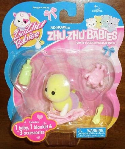 Zhu Zhu Baby Nanners With Accessories Yellow