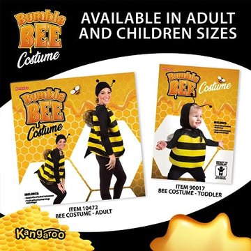 Kangaroo Bee Costume for Toddlers Unisex Halloween Bee Toddler Costumes Honey Bee Costume for Toddlers | Halloween Costumes