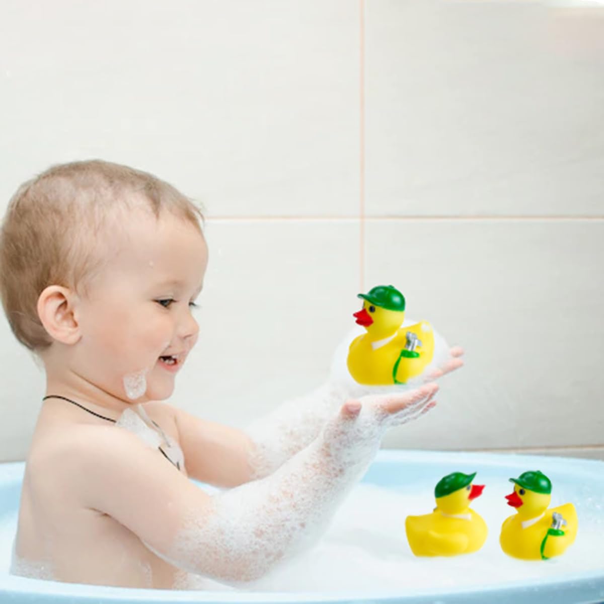 Nuwani Sports Golf Rubber Ducks That Float Upright Race For Kids Party Favors Bath Toys Jeep Ducking Bulk For Classroom Bath Rub