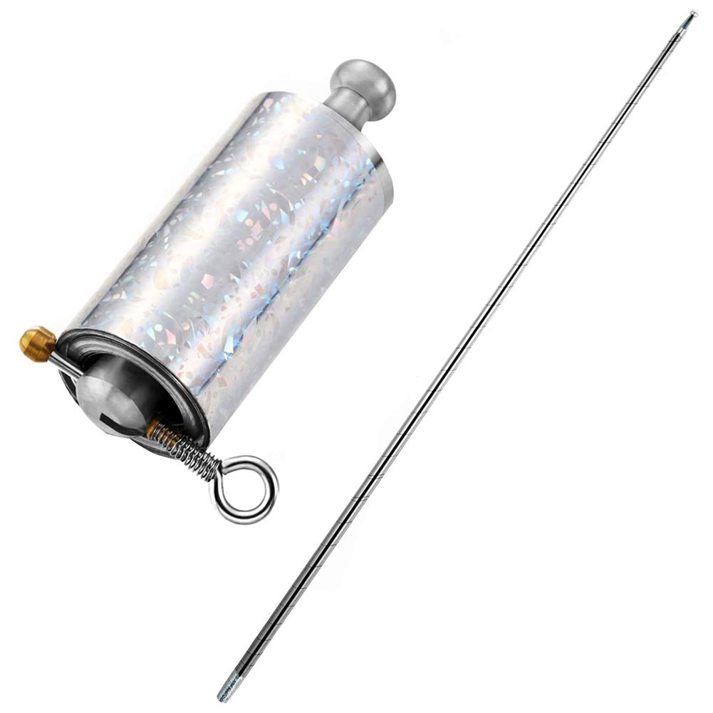 Portable Magic Wand,Silver Magic Cane Metal Appearing Cane,Magic Pocket Staff Magic Telescopic Tricks For Professional Magician