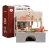 Toyartsy Wooden Toy Barbeque Shop - Includes Pretend Play Wooden Barbeque Food And Barbecue Grilling Tools Barbeque Set
