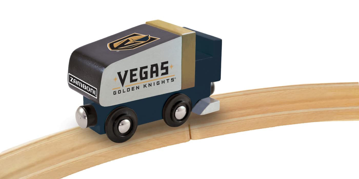 Masterpieces Wood Zamboni - Nhl Las Vegas Golden Knights - Officially Licensed Toddler & Kids Toy
