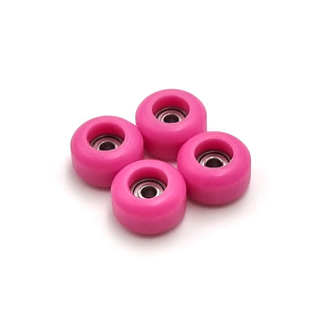 Spitboards Fingerboard Bearing Wheels, Cnc Polyurethane, Set Of 4, Pink
