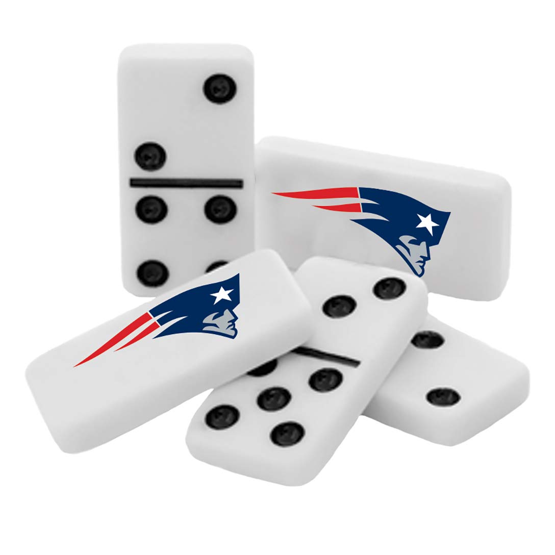 MasterPieces NFL New England Patriots Collector Edition Double Six Dominoes