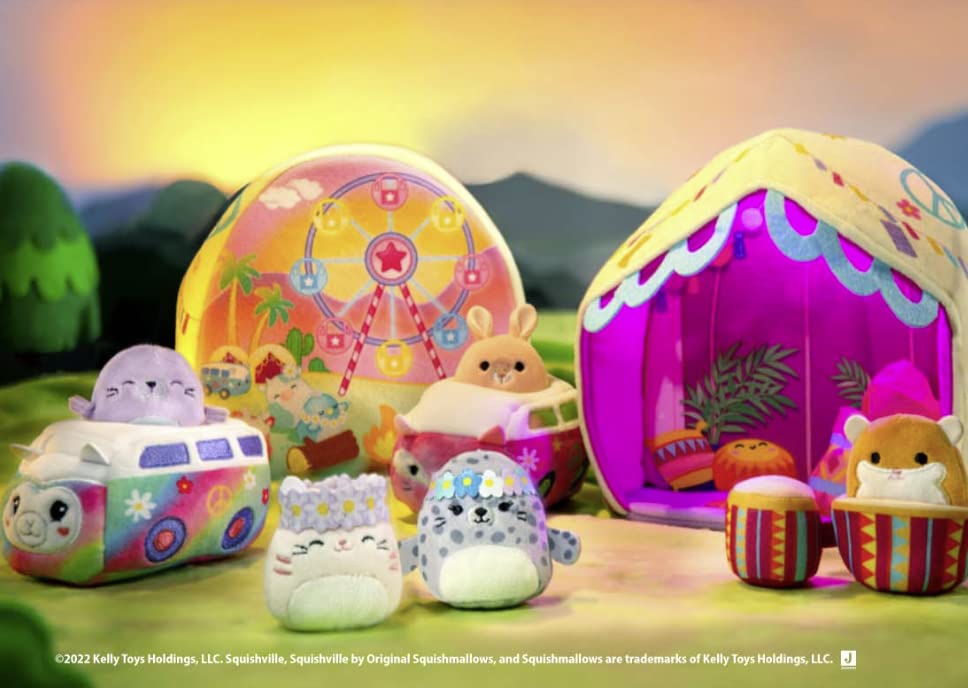 Fantasy Squad 4 Pack Of Mini Squishmallows Squishville (2 Mystery + 2 Viewable)