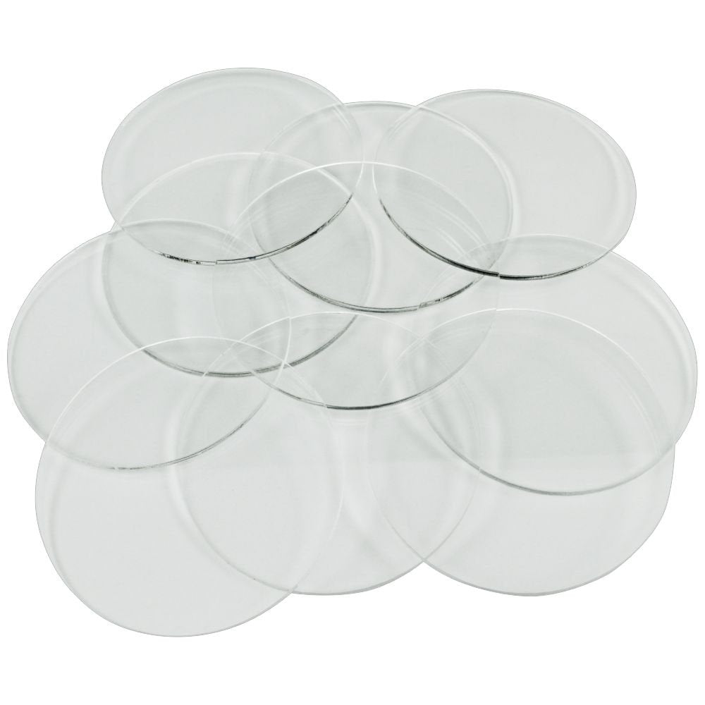 Litko Clear Round Miniature Bases | 1.5Mm Thick | Circular Figure Stands For Wargaming Boardgaming And Collectible Figures (10 C