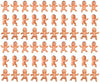 Golden Pearl 60pcs Mini Plastic Babies for Baby Shower, ice Cube Game, Party Decorations, Baby Toys