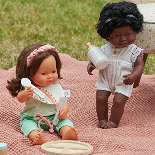 Miniland Doll 15'' Caucasian Brunette Girl (Box) - Made In Spain, Anatomically Correct, Quality