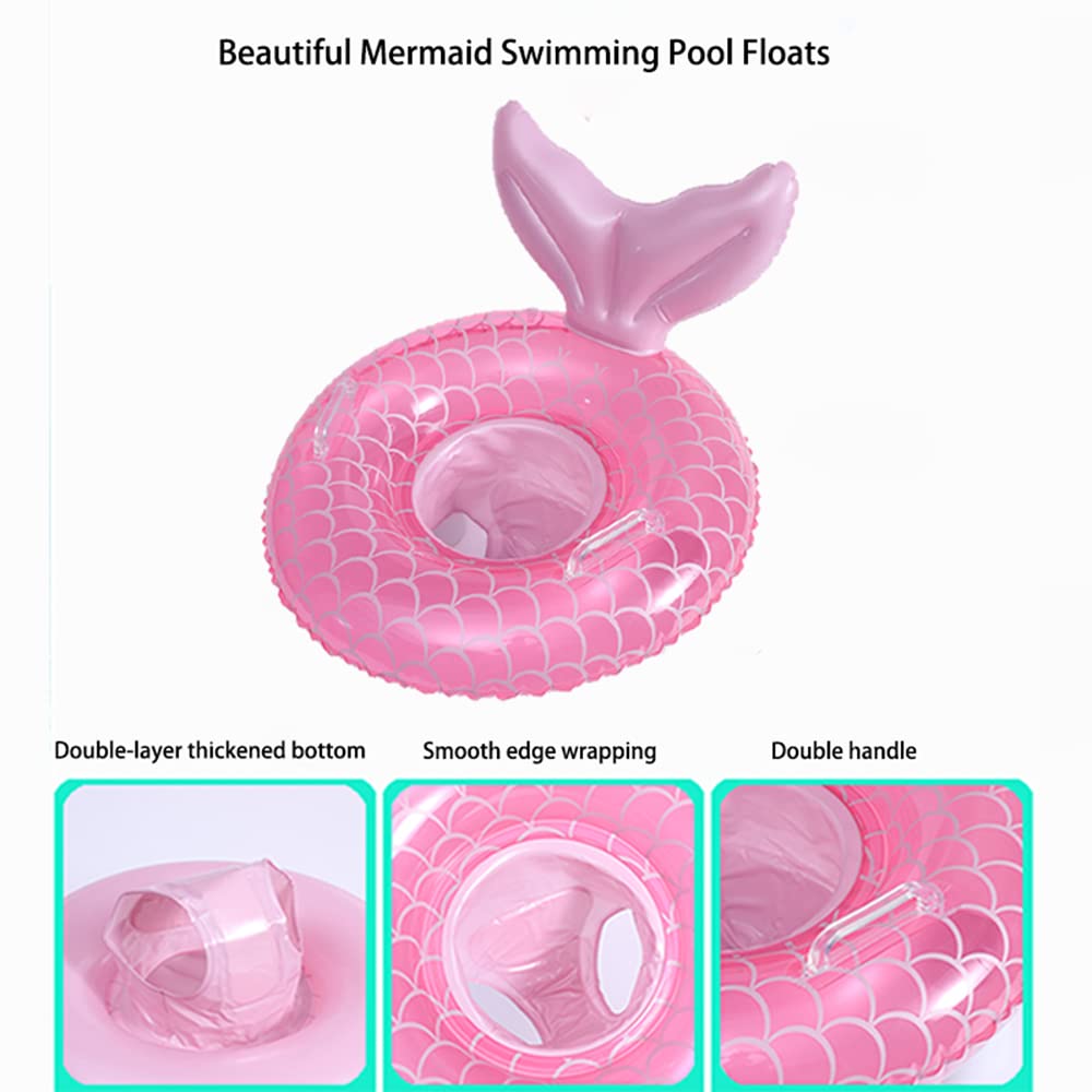 Baby Swimming Float Swim Ring Cute Floaties With Seat And Handle Pool Floats Toys Fun Water Raft Lounge Party Supplies For Infan