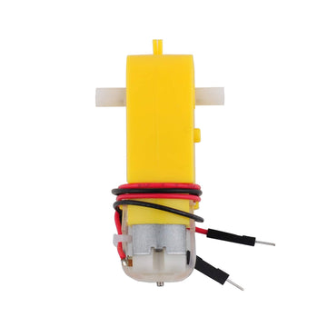 Stemedu 4PCS DC TT Motor Gearbox Motor - 3-6V Dual Shaft Geared Electric Motors for Ar-duino Smart Car Chassis - 200RPM Ratio 1: