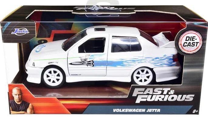 Die Cast Jada Fast & Furious 1:32 Scale Volkswagen Jetta Model 24076, White Metal Alloy Collectible