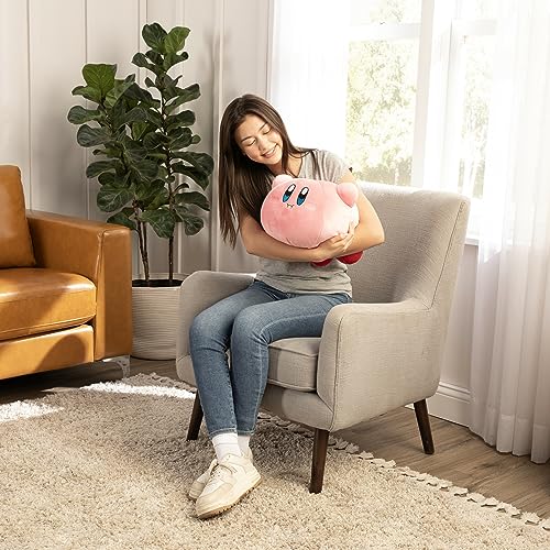 Club Mocchi Mocchi- Kirby Plush - Hovering Kirby Plushie - Valentines Day Gifts And Valentines Day Decor - Gaming Room Decor And Video Game Collectibles - 15 Inch
