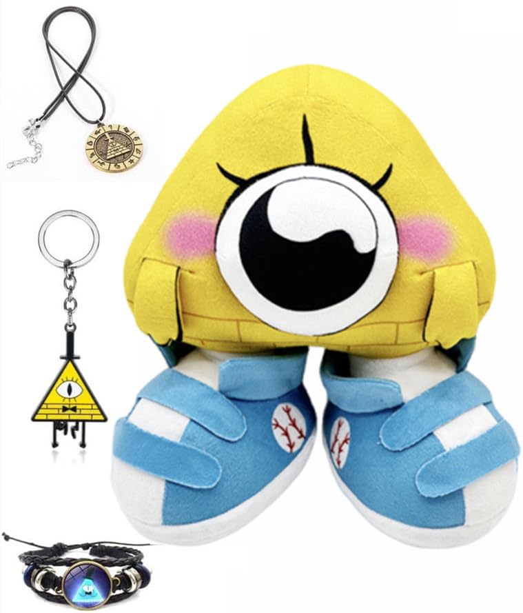 8Inch Baby Bill Cipher Plush Plushies Toy,Cute Lalalala Soft Gravity Falls Stuffed Animal Doll Pillows Gift Merch For Game Fans Boys Girls Kids (4Pc Baby Bill Set)