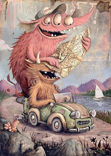 Heye Road Trippin' Zozoville 2000 Piece Jigsaw Puzzles, Multicoloured