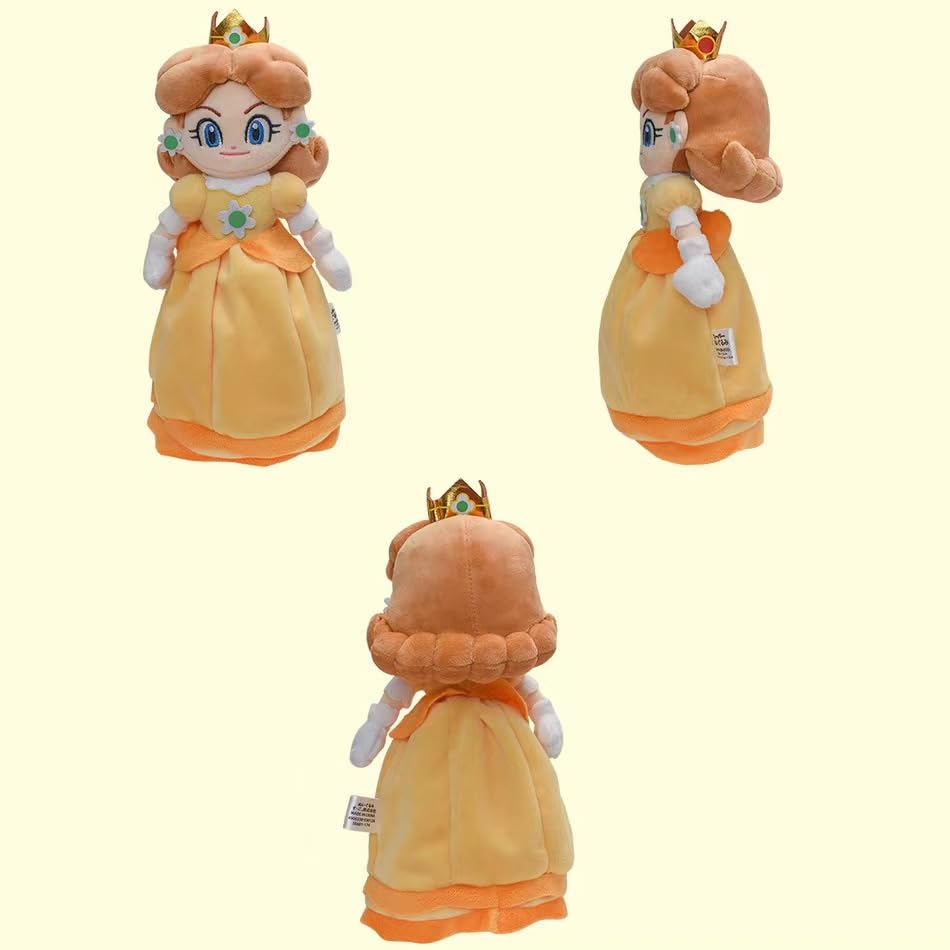 Hanbo Super Star Collection Princess Peach Plush Toy Princess Rosalina & Daisy Stuffed Plush 10.2''/26Cm (Blue And Yellow)