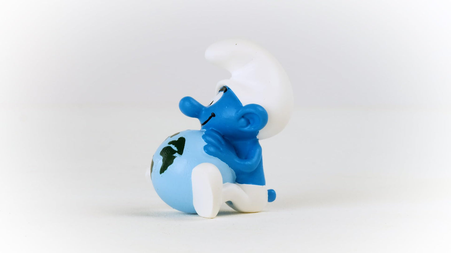 Schleich Smurfs, Collectible Retro Toys And Figurines For All Ages, Sustainability Smurf Figure