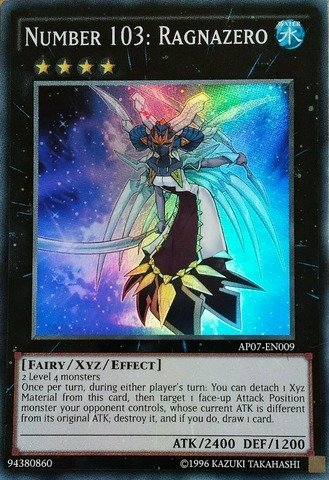 Yu-Gi-Oh! - Number 103: Ragnazero (Ap07-En009) - Astral Pack: Booster Seven - Unlimited Edition - Super Rare