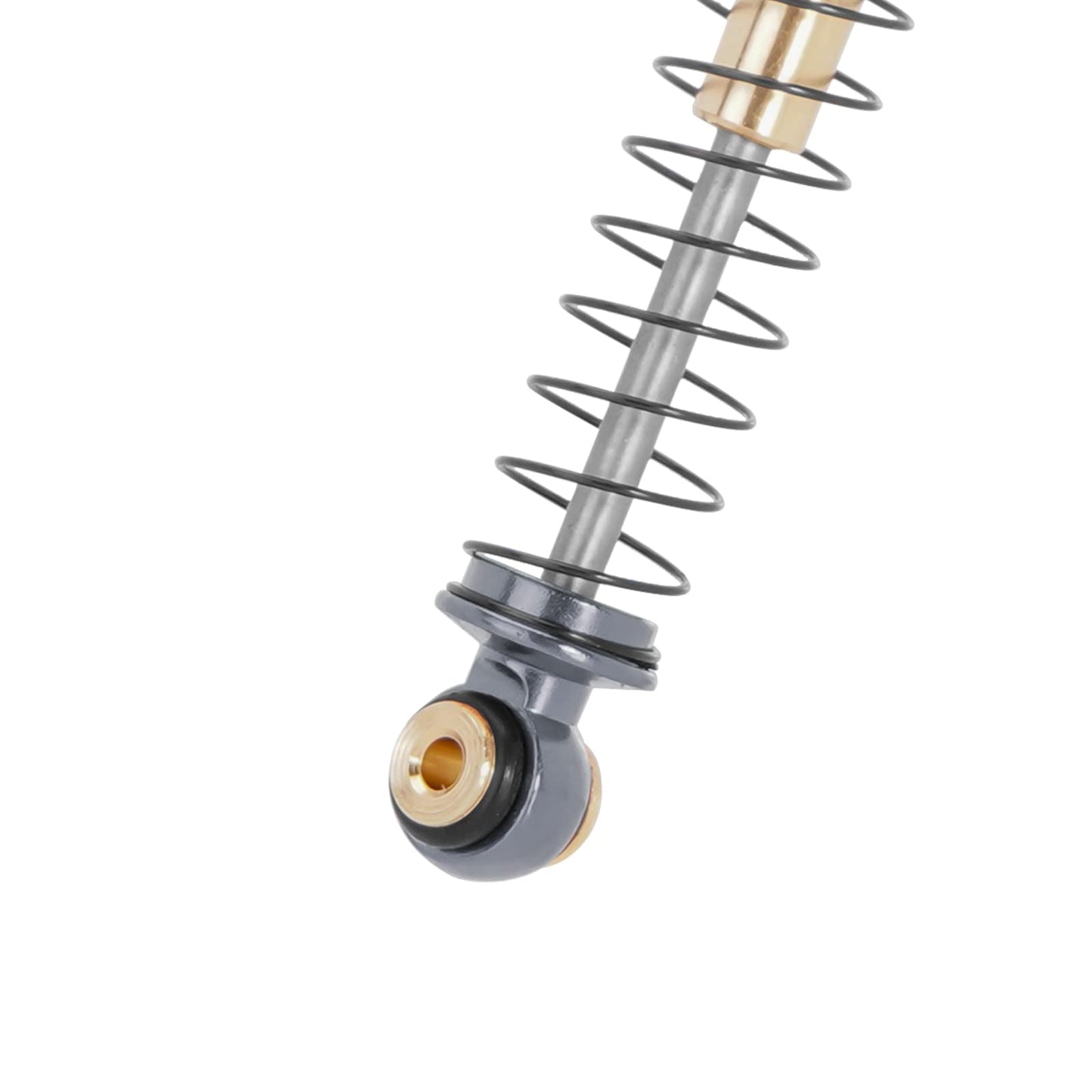 INJORA 51mm Shocks-Long Travel Threaded Double Barrel Damper for Axial AX24 SCX24 Upgrade 1/24 RC Crawler(Grey)